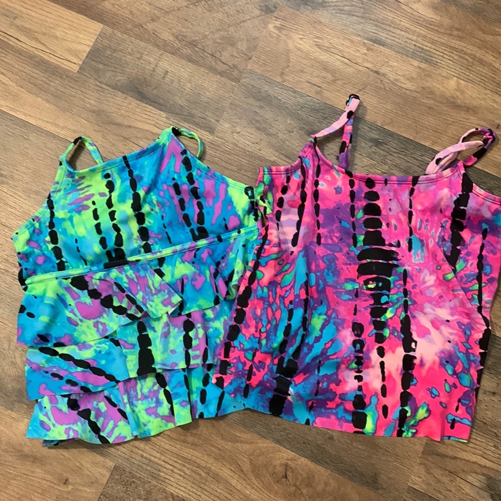 2 tankini swim tops